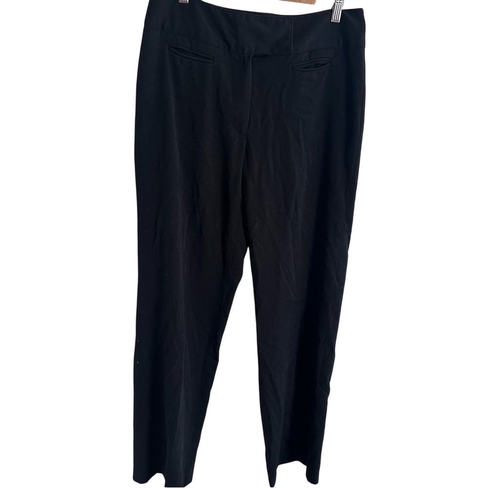 Pantology Womens Black Tapered‎ Dress Pants Size 10 Professional Career Trousers